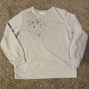 Loft Size Large Gray Sweatshirt